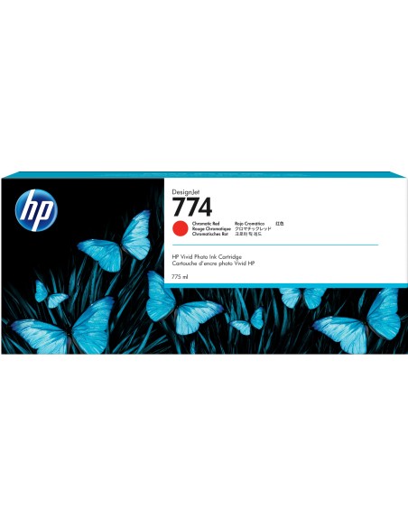 HP Cartuccia di inchiostro rosso cromatico 774 DesignJet da 775 ml