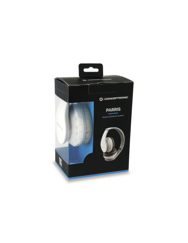 Conceptronic PARRIS01W cuffia e auricolare Wireless A Padiglione Musica e Chiamate Micro-USB Bluetooth Bianco