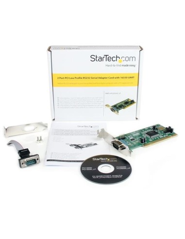 StarTech.com Scheda seriale PCI RS232 a 2 porta con 16550 UART