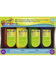 Crayola CF4 TEMPERE A DITA LAVABILI MK Tempere a dita lavabili Mini Kids 3239 5010065032392 DIDATTICA E SCUOLA