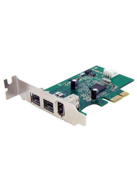 StarTech.com Scheda adattatore PCI Express FireWire 2b 1a 1394 a basso profilo - 3 porte