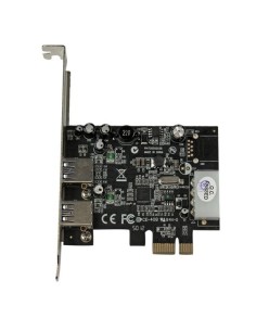 StarTech.com Adattatore scheda SuperSpeed USB 3.0 con 2 porte PCI Express (PCIe) con UASP - Alimentazione LP4 2
