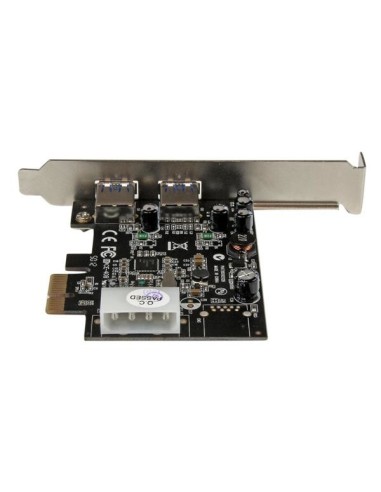 StarTech.com Adattatore scheda SuperSpeed USB 3.0 con 2 porte PCI Express (PCIe) con UASP - Alimentazione LP4
