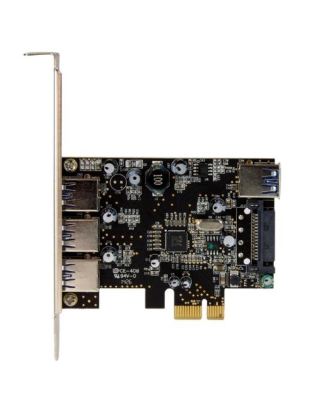 StarTech.com Scheda Espansione PCI Express USB 3.0 SuperSpeed a 4 porte ( 3 esterne, 1 interna )