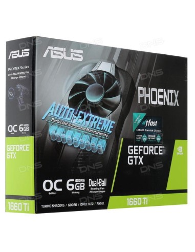 ASUS Phoenix PH-GTX1660-O6G NVIDIA GeForce GTX 1660 6 GB GDDR5