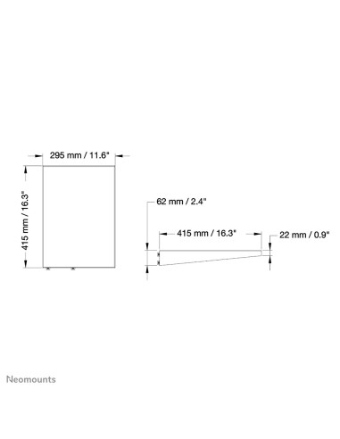 Neomounts by Newstar Supporto per mobile per televisore al plasma