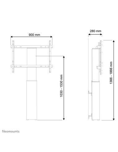 Neomounts by Newstar Mobiletto portatile per TV