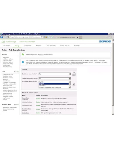 Sophos PureMessage Exchange AV Governativa (GOV)