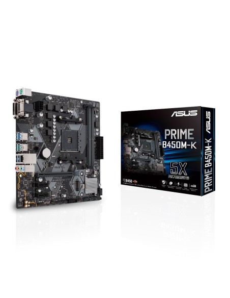 ASUS PRIME B450M-K AMD B450 Presa AM4 micro ATX