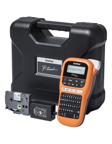 Brother PT-E110VP stampante per etichette (CD) Termica diretta A colori 180 x 180 DPI TZe QWERTY