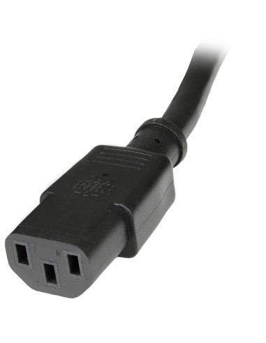 StarTech.com Cavo Prolunga di Alimentazione da 1m, Prolunga Elettrica AC da IEC 320 C14 a IEC 320 C13, 15A-125V, 14AWG, Cavo di