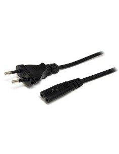 StarTech.com Cavo di Alimentazione per Notebook da 2m, Cavo Elettrico AC di Ricambio per Alimentatori Laptop da Spina UE a C7