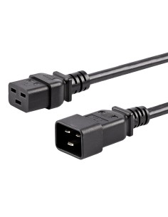StarTech.com Cavo Prolunga di Alimentazione da 3m, Prolunga Elettrica AC da IEC 320 C19 a IEC 320 C20, 15A-250V, 14AWG, Cavo di