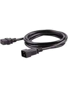 StarTech.com Cavo Prolunga di Alimentazione da 3m, Prolunga Elettrica AC da IEC 320 C19 a IEC 320 C20, 15A-250V, 14AWG, Cavo di 2