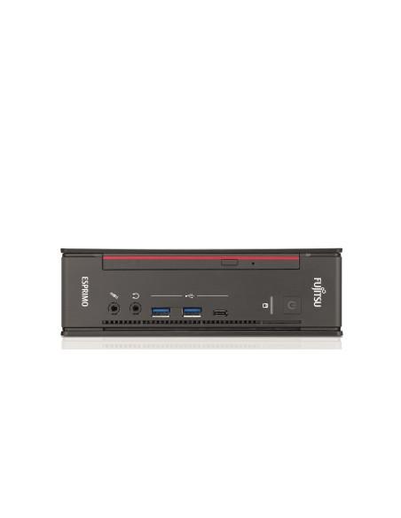 Fujitsu ESPRIMO Q957 DDR4-SDRAM i5-7500T mini PC Intel® Core™ i5 8 GB 256 GB SSD Windows 10 Pro Nero, Rosso