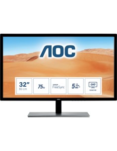 AOC 79 Series Q3279VWFD8 Monitor PC 80 cm (31.5") 2560 x 1440 Pixel Quad HD LED Nero, Argento