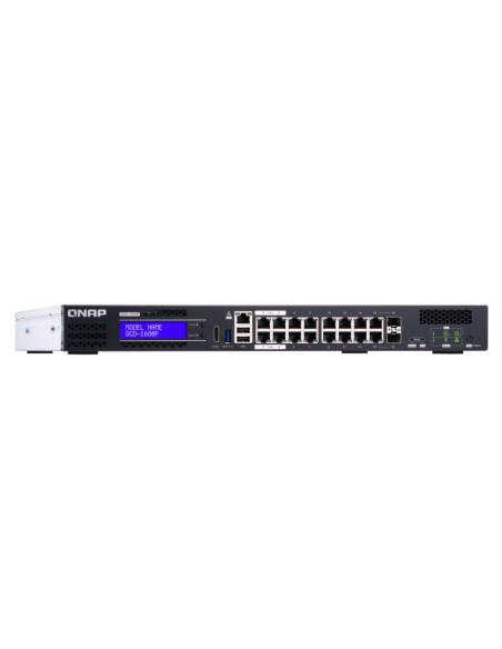 QNAP QGD-1600P Gestito Gigabit Ethernet (10 100 1000) Supporto Power over Ethernet (PoE) Nero, Grigio