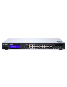 QNAP QGD-1600P Gestito Gigabit Ethernet (10 100 1000) Supporto Power over Ethernet (PoE) Nero, Grigio