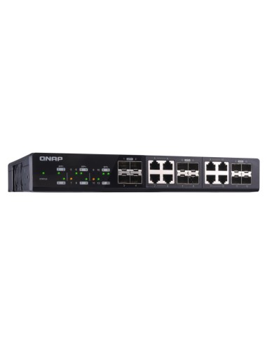 QNAP QSW-1208-8C switch di rete Non gestito Nessuno Nero