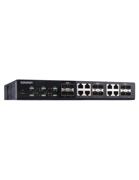 QNAP QSW-1208-8C switch di rete Non gestito Nessuno Nero