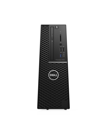 DELL Precision 3431 DDR4-SDRAM E-2224G SFF Intel Xeon E 16 GB 256 GB SSD Windows 10 Pro Stazione di lavoro Nero
