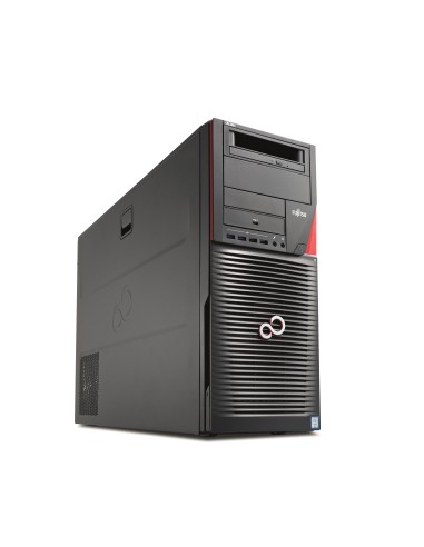 Fujitsu CELSIUS R970 DDR4-SDRAM 4114 Tower Intel® Xeon® 32 GB 512 GB SSD Windows 10 Pro Stazione di lavoro Nero, Rosso