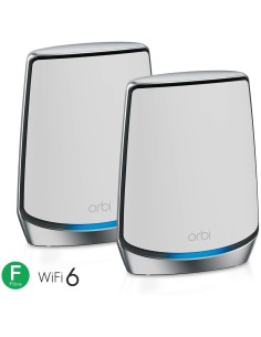 NETGEAR Orbi RBK852 AX6000 WiFi 6 Mesh System Banda tripla (2.4 GHz 5 GHz 5 GHz) Wi-Fi 6 (802.11ax) Grigio, Bianco 8 Interno 2