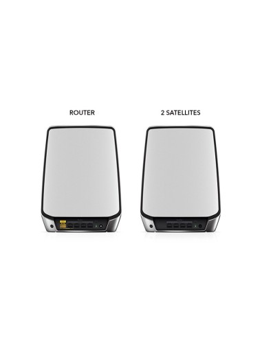 NETGEAR Orbi RBK853 AX6000 WiFi 6 Mesh System Banda tripla (2.4 GHz 5 GHz 5 GHz) Wi-Fi 6 (802.11ax) Grigio 4 Interno