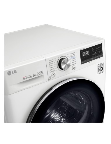 LG RC90V9AV2W Asciugatrice 9 kg Pompa di Calore Libera installazione Carica frontale A+++