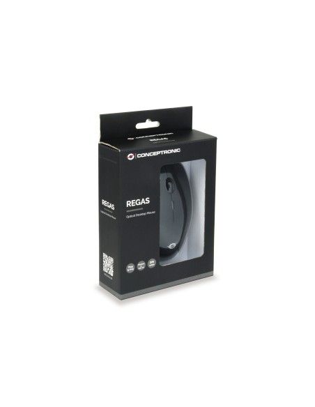 Conceptronic REGAS01B mouse Ambidestro USB tipo A Ottico 1200 DPI