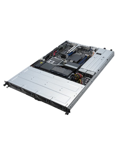 ASUS RS300-E10-RS4 Intel C242 LGA 1151 (Presa H4) Rack (1U) Nero, Metallico