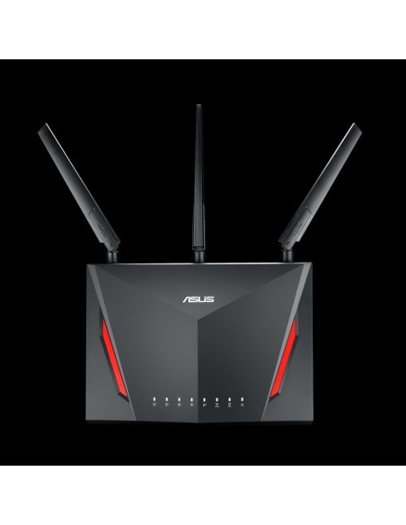 ASUS RT-AC2900 router wireless Gigabit Ethernet Dual-band (2.4 GHz 5 GHz) 4G Nero