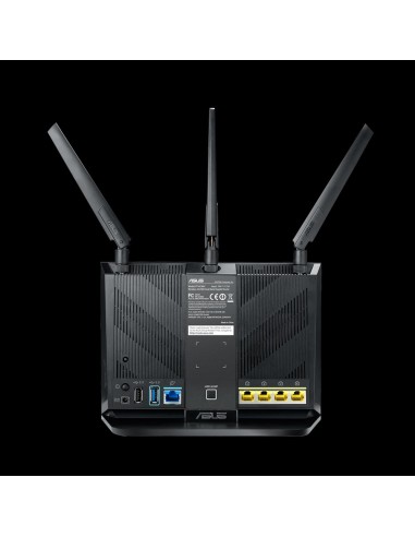 ASUS RT-AC2900 router wireless Gigabit Ethernet Dual-band (2.4 GHz 5 GHz) 4G Nero