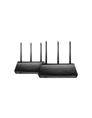 ASUS AiMesh AC1900 router wireless Gigabit Ethernet Dual-band (2.4 GHz 5 GHz) 4G Nero