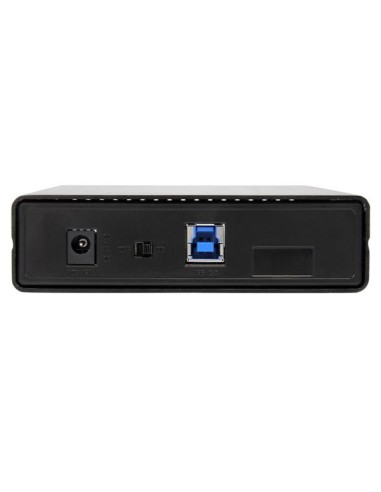 StarTech.com Box esterno per disco rigido SATA III da 3,5" USB 3.0 nero con UASP per SATA 6 Gbps – HDD esterno portatile