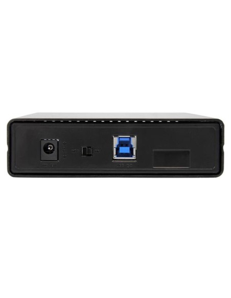 StarTech.com Box esterno per disco rigido SATA III da 3,5" USB 3.0 nero con UASP per SATA 6 Gbps – HDD esterno portatile