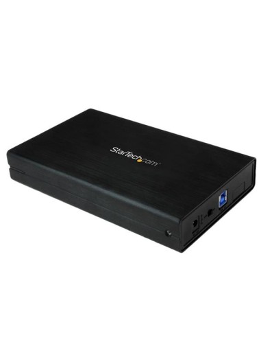 StarTech.com Box esterno per disco rigido SATA III da 3,5" USB 3.0 nero con UASP per SATA 6 Gbps – HDD esterno portatile