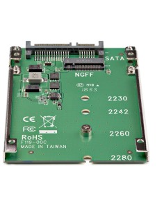 StarTech.com Convertitore adattatore SSD NGFF M.2 a SATA 2,5" 2
