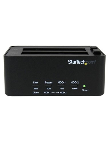 StarTech.com Dock duplicatore USB 3.0 a HD - Duplicatore di dischi rigidi HDD indipendente Clonatore ed Eraser