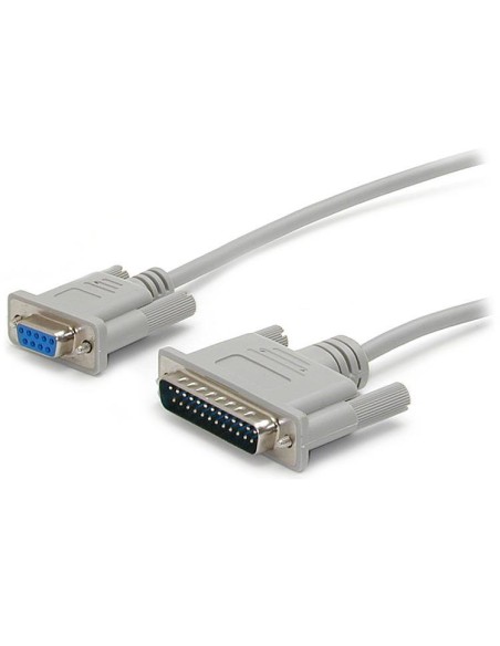 StarTech.com Cavo seriale Null Modem DB9 a DB25 incrociato Cross Wired da 3m - F M