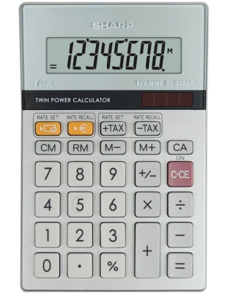 Sharp EL-330ER calcolatrice Tasca Calcolatrice finanziaria Grigio