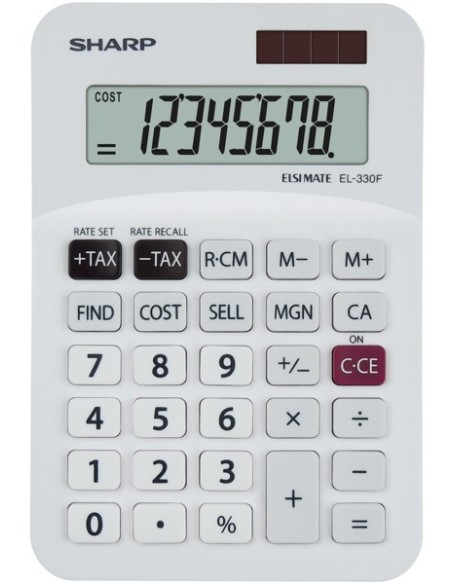 Sharp EL-330F calcolatrice Tasca Calcolatrice finanziaria Bianco
