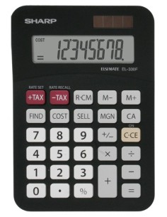 Sharp EL-330FBBK calcolatrice Tasca Calcolatrice di base Nero