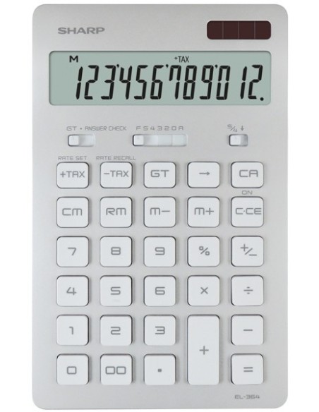 Sharp EL-364 calcolatrice Desktop Calcolatrice finanziaria Argento