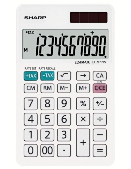 Sharp EL-377W calcolatrice Desktop Calcolatrice finanziaria Bianco