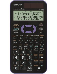 Sharp EL-520X calcolatrice Tasca Calcolatrice scientifica Nero, Viola