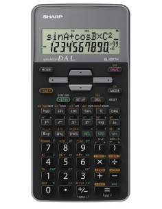 Sharp EL-531TH calcolatrice Tasca Calcolatrice scientifica Nero, Grigio