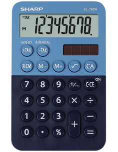Sharp EL-760R calcolatrice Desktop Calcolatrice finanziaria Blu