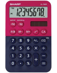 Sharp EL-760R calcolatrice Desktop Calcolatrice finanziaria Blu, Rosso