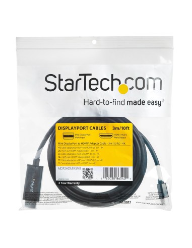 StarTech.com Cavo Adattatore HDMI a Mini DisplayPort da 3m - 4k 30hz
